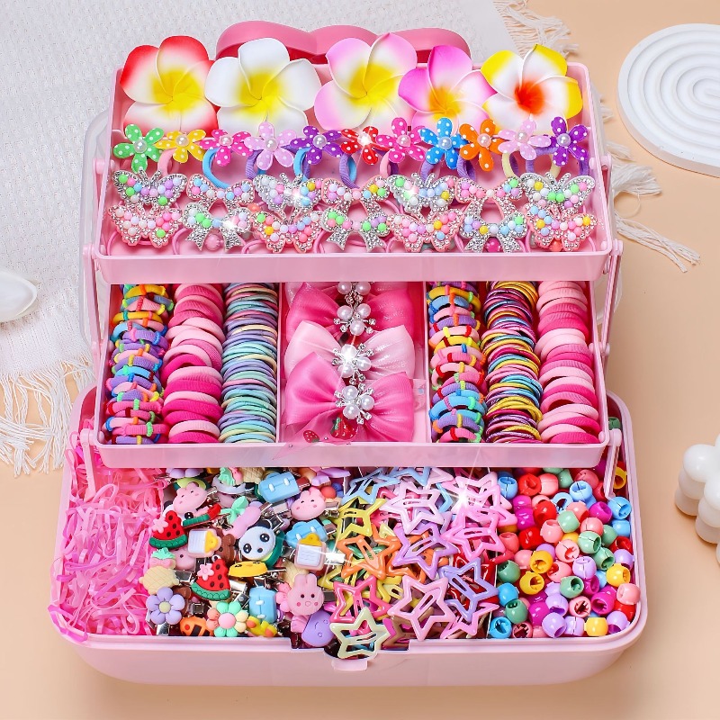 Travel Accessories In Bulk - 546Pcs Set Aksesoris Rambut Elastis Tinggi