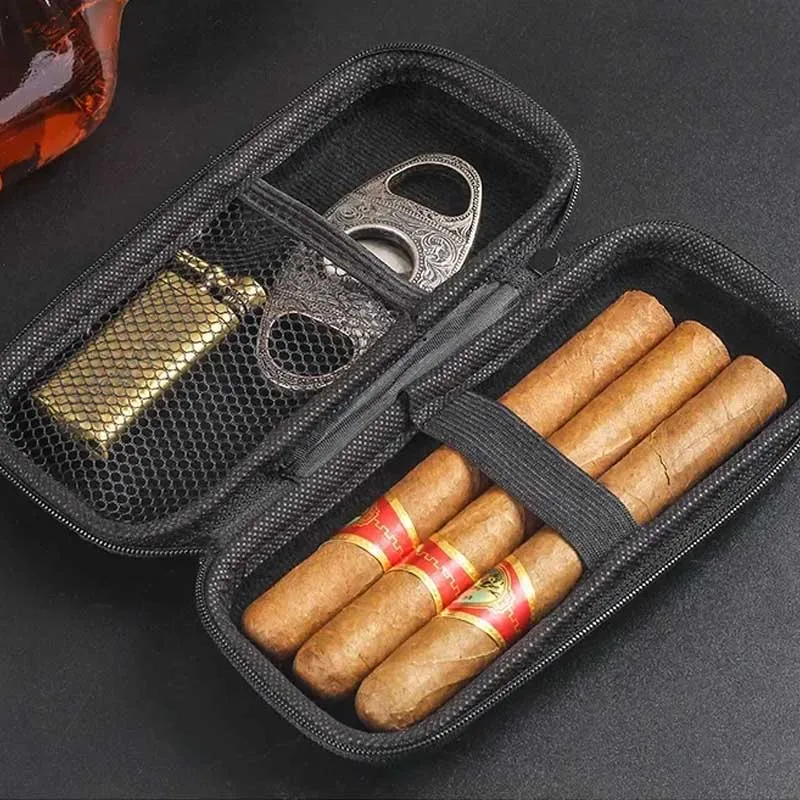 Travel Accessories Store - Kotak Cerutu Portabel EVA Ringan Tas