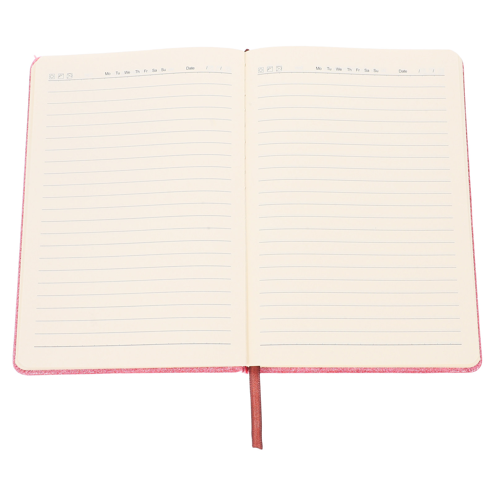 Travel Notebook Journal - Buku Catatan A5 Bersampul Keras Berkilau