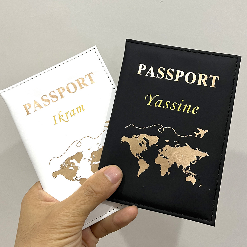 Travel Accessories In Bulk - Tempat paspor kustom Wanita Pria PU,