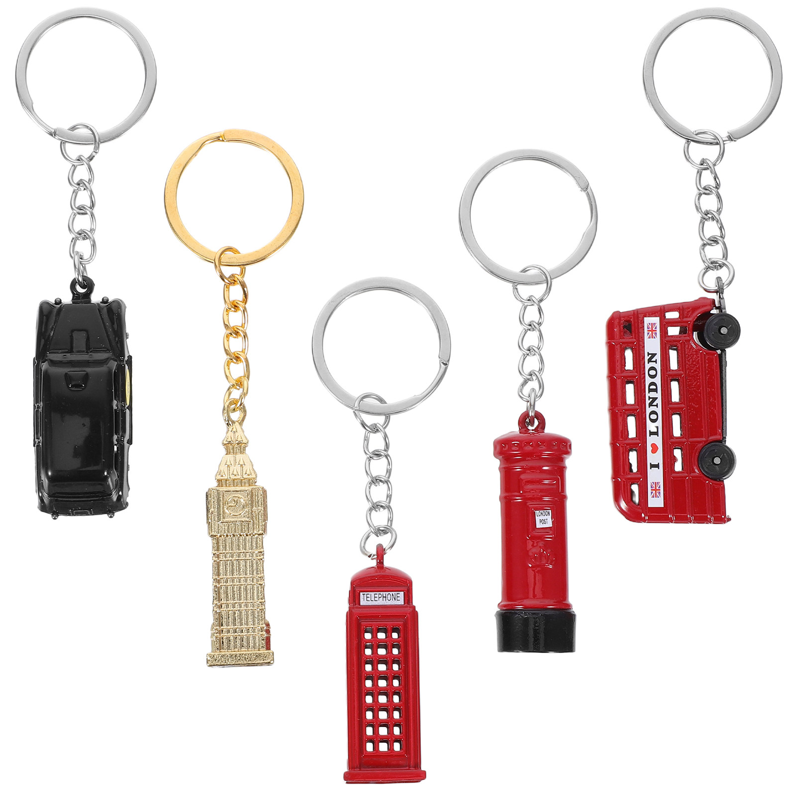 Travel Accessories London - 5 Buah Set Souvenir Gantungan Kunci