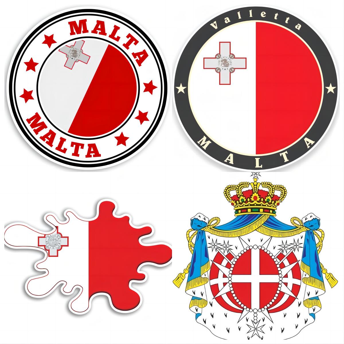 Travel Accessories Malta - Label perjalanan Malta, stiker Bumper mobil,