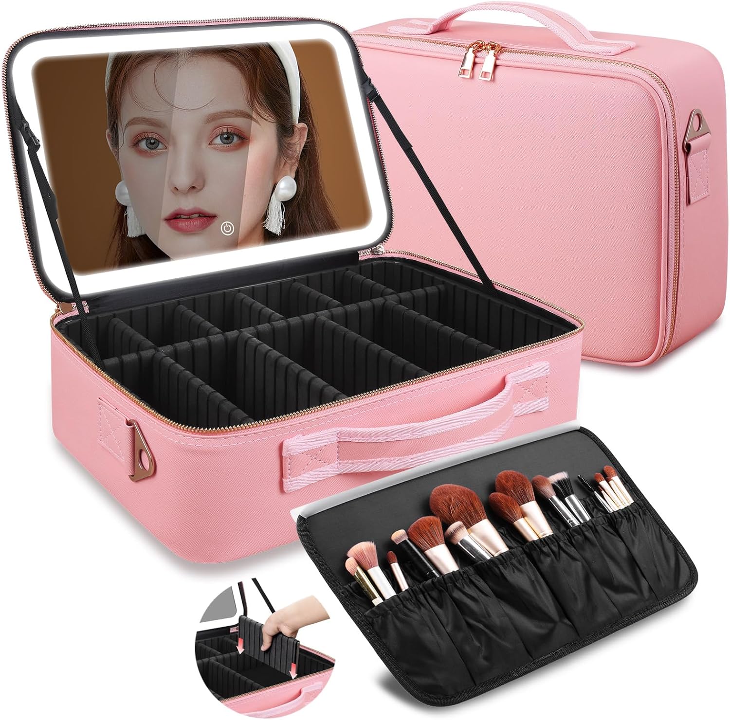 Travel Accessories Organizer Bag - Tas Makeup Kapasitas Besar 15''X11'' dengan