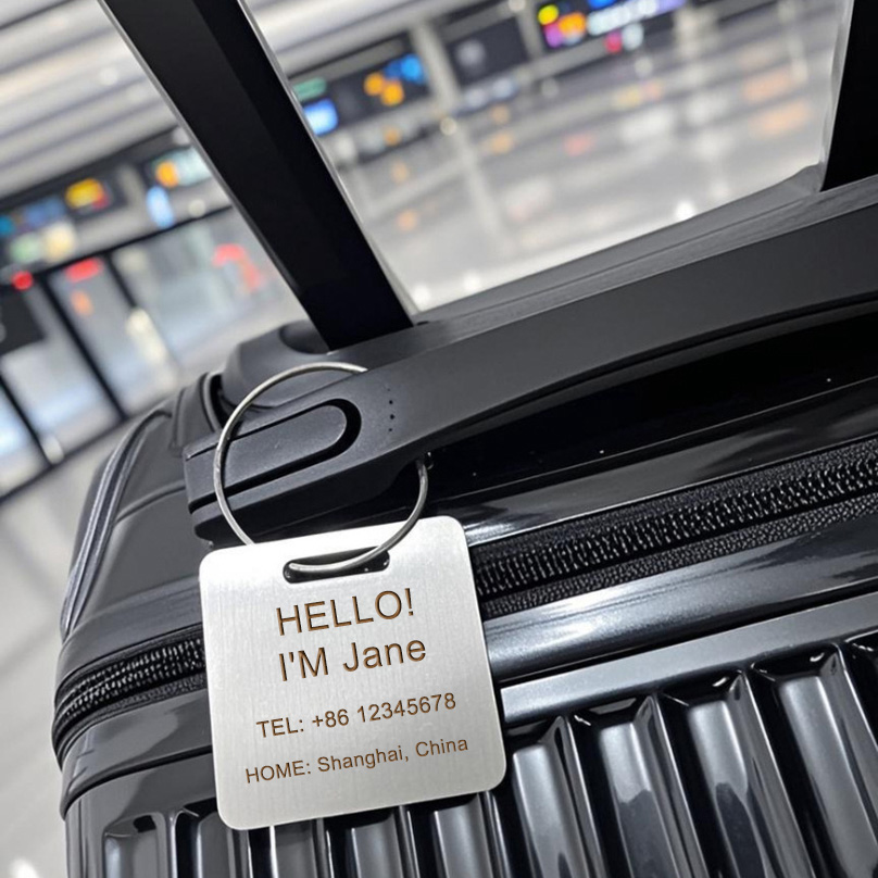 Label Bagasi Nama Kustom Label - Travel Accessories Store ulasan dan harga