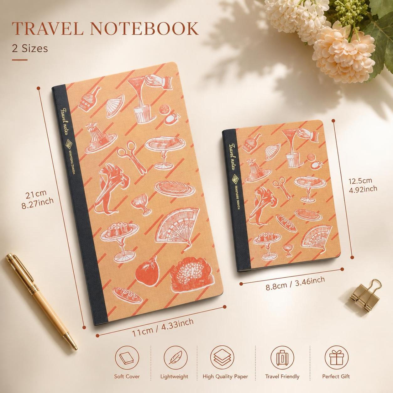 Buku Catatan Wisatawan Retro H - Travel Notebook Journal ulasan dan harga