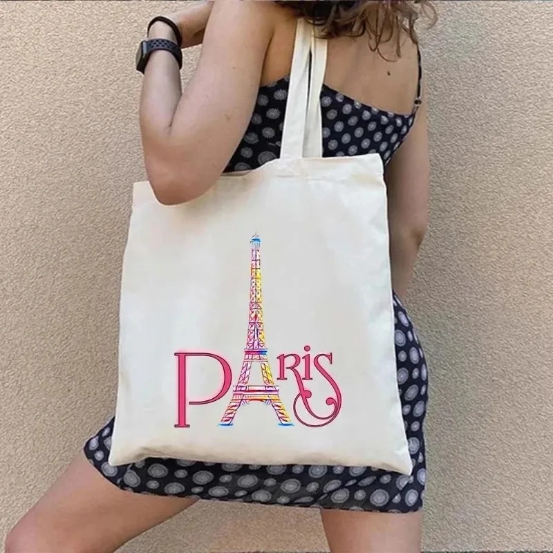 Tas Tote Kanvas Wanita Motif H - Travel Accessories London ulasan dan harga