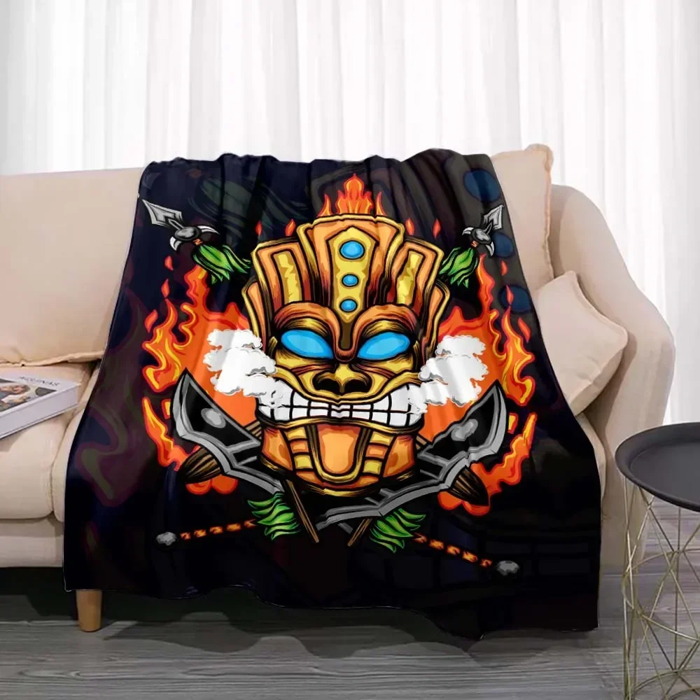 Selimut Flanel Motif Tiki Bar  - Travel Accessories Hawaii ulasan dan harga