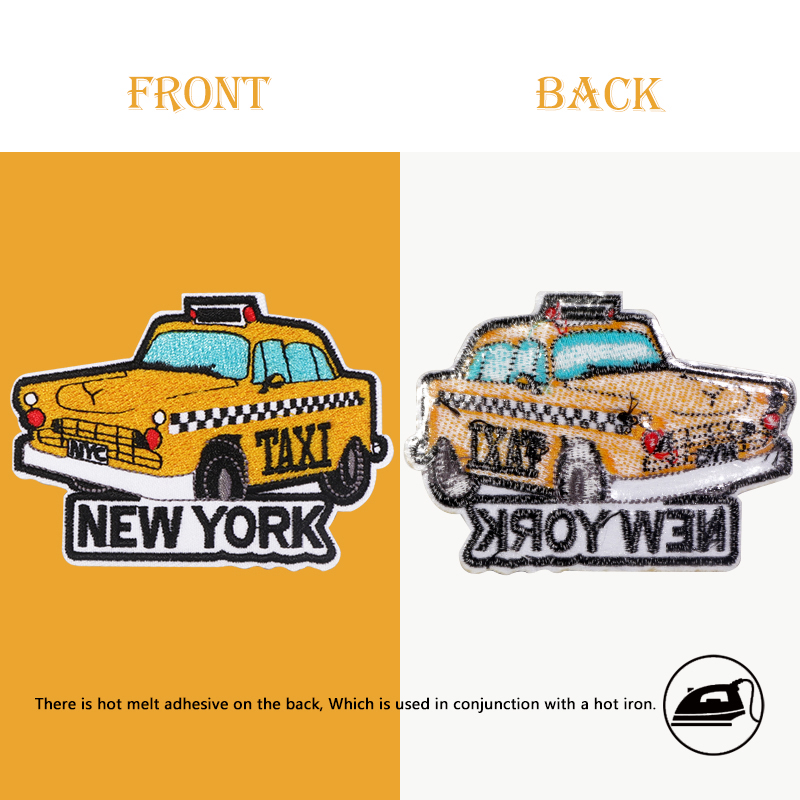 1 buah Patch bordir perjalanan - Travel Accessories New York ulasan dan harga