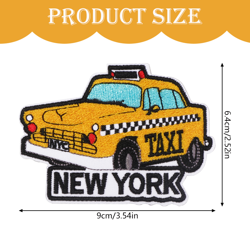 1 buah Patch bordir perjalanan - Travel Accessories New York ulasan dan harga