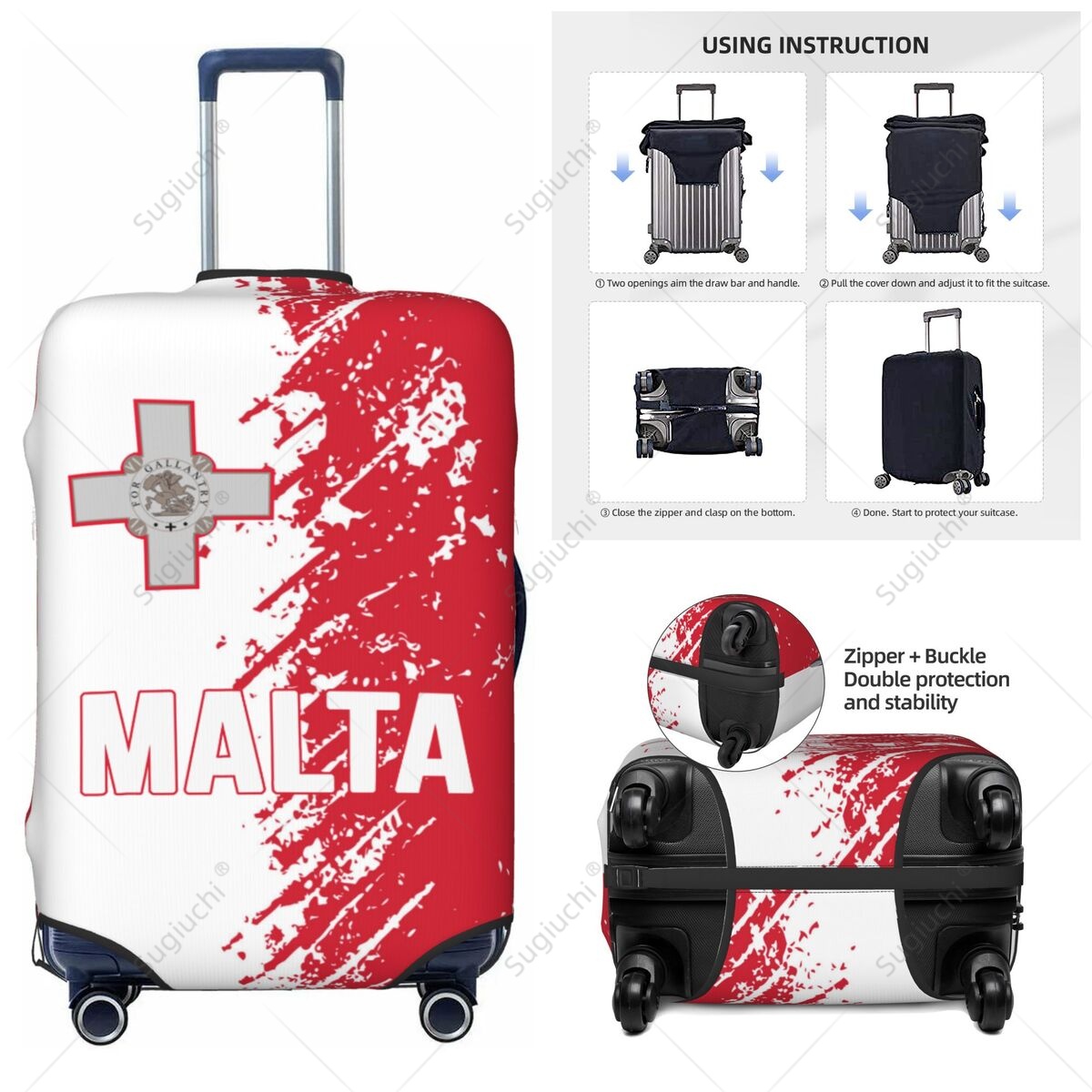 Penutup Bagasi Bendera Malta,  - Travel Accessories Malta ulasan dan harga