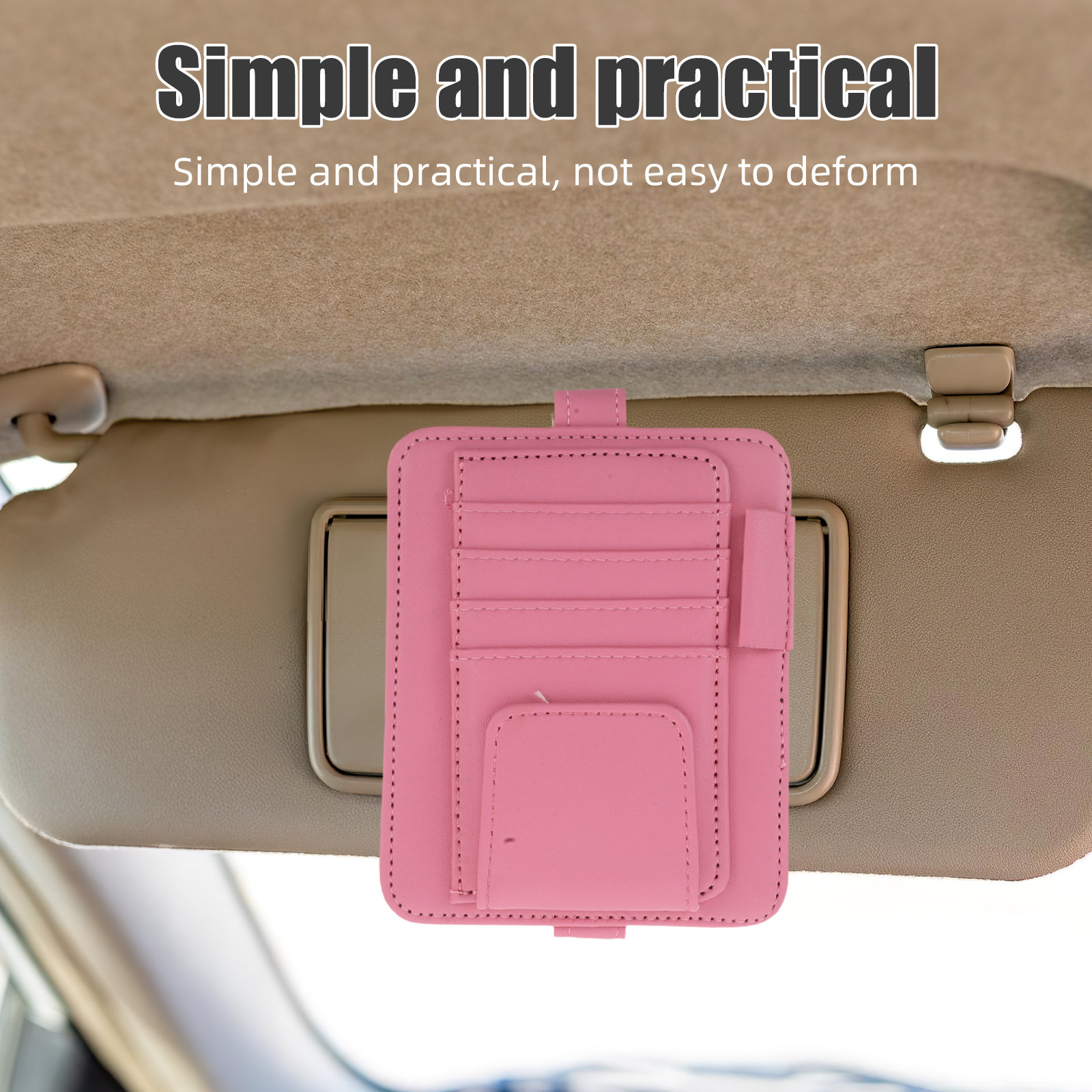 Organizer Visor Mobil PU Multi - Document Organizer Folder ulasan dan harga