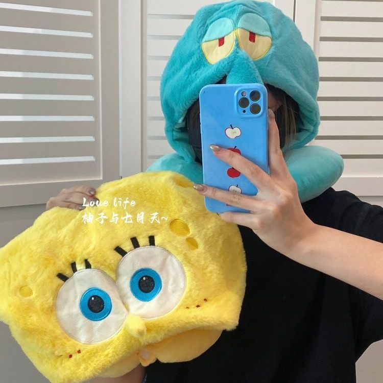 Bantal Leher Berbentuk U Spong - Travel Accessories Pillow ulasan dan harga