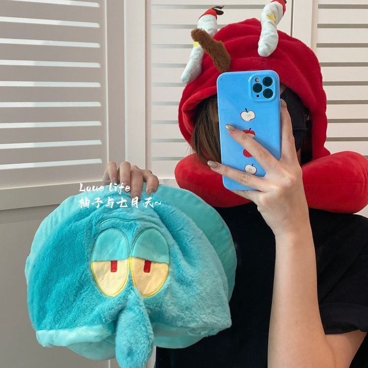 Bantal Leher Berbentuk U Spong - Travel Accessories Pillow ulasan dan harga
