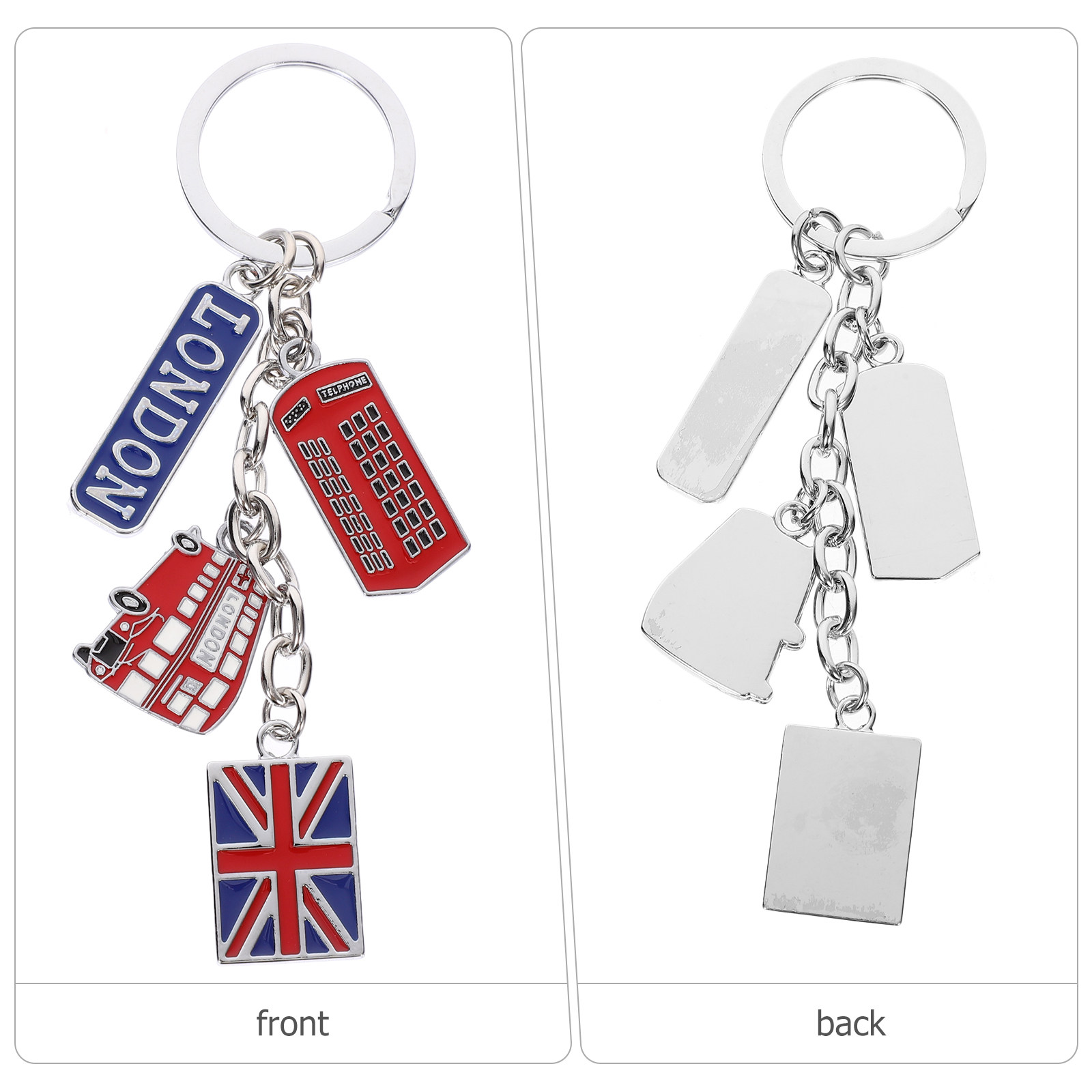 Gantungan Kunci Logam Bendera  - Travel Accessories London ulasan dan harga