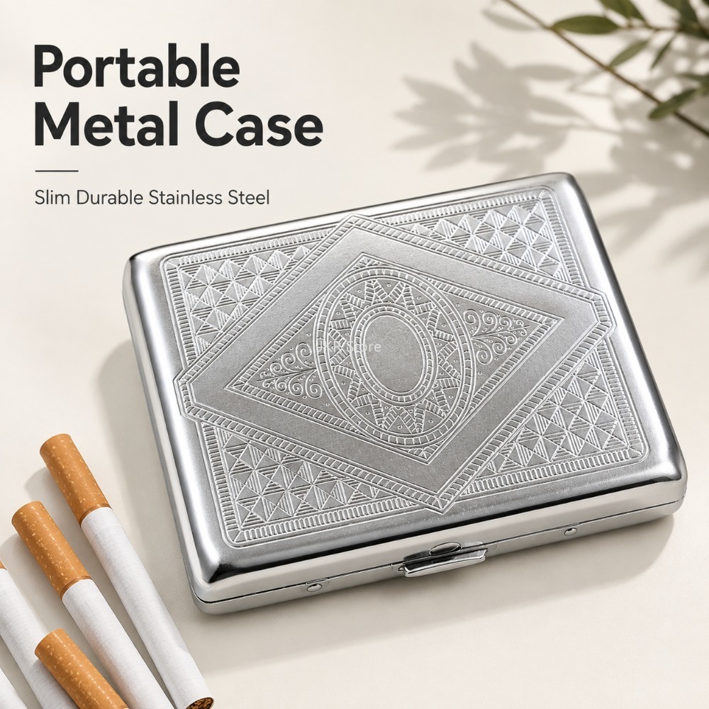 Kotak Rokok Stainless Steel Be - Travel Accessories Usa ulasan dan harga