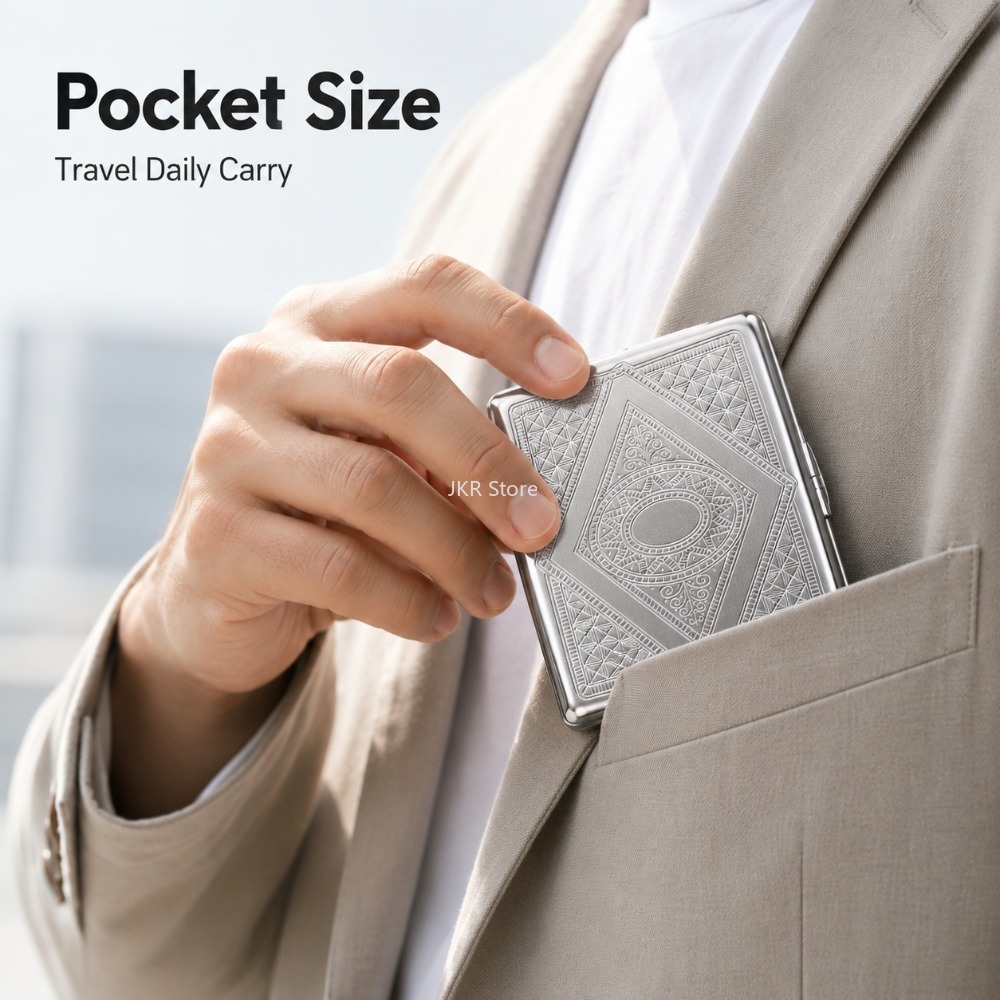 Kotak Rokok Stainless Steel Be - Travel Accessories Usa ulasan dan harga