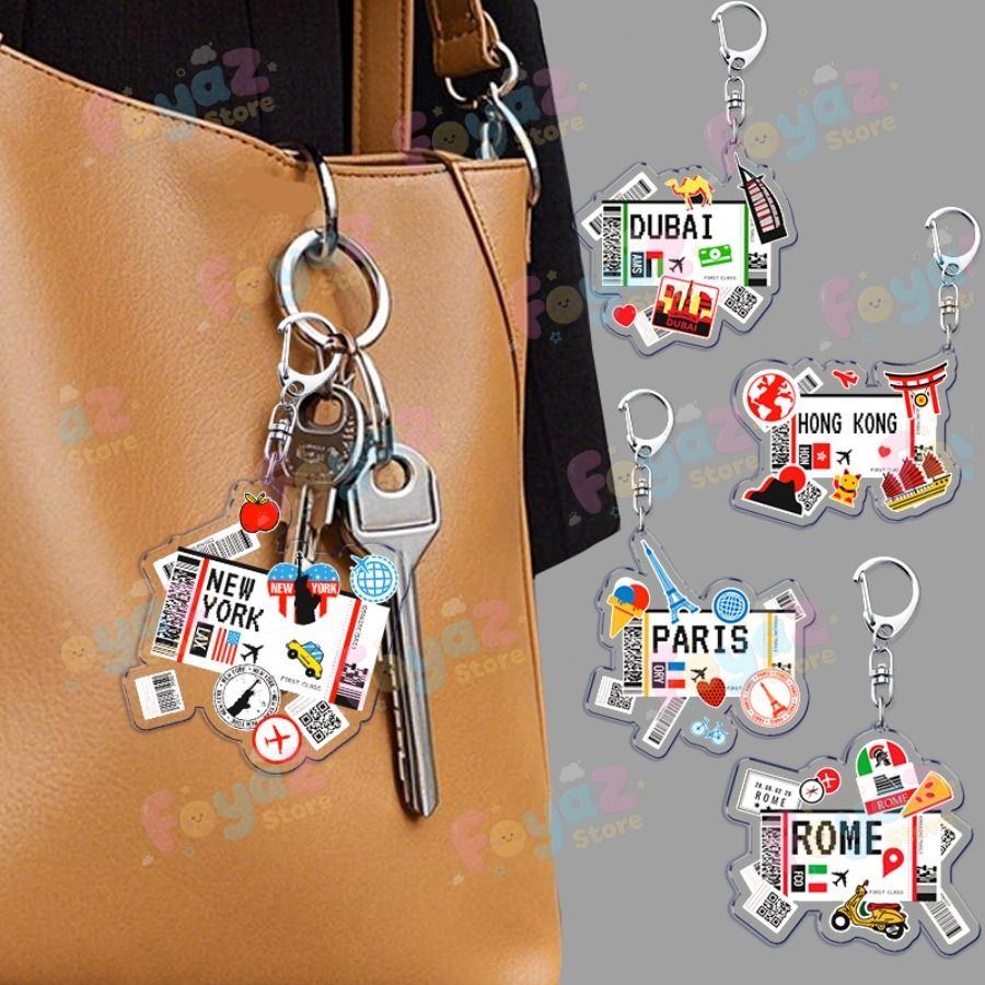 Aksesoris Gantungan Kunci Pesa - Travel Accessories New York ulasan dan harga