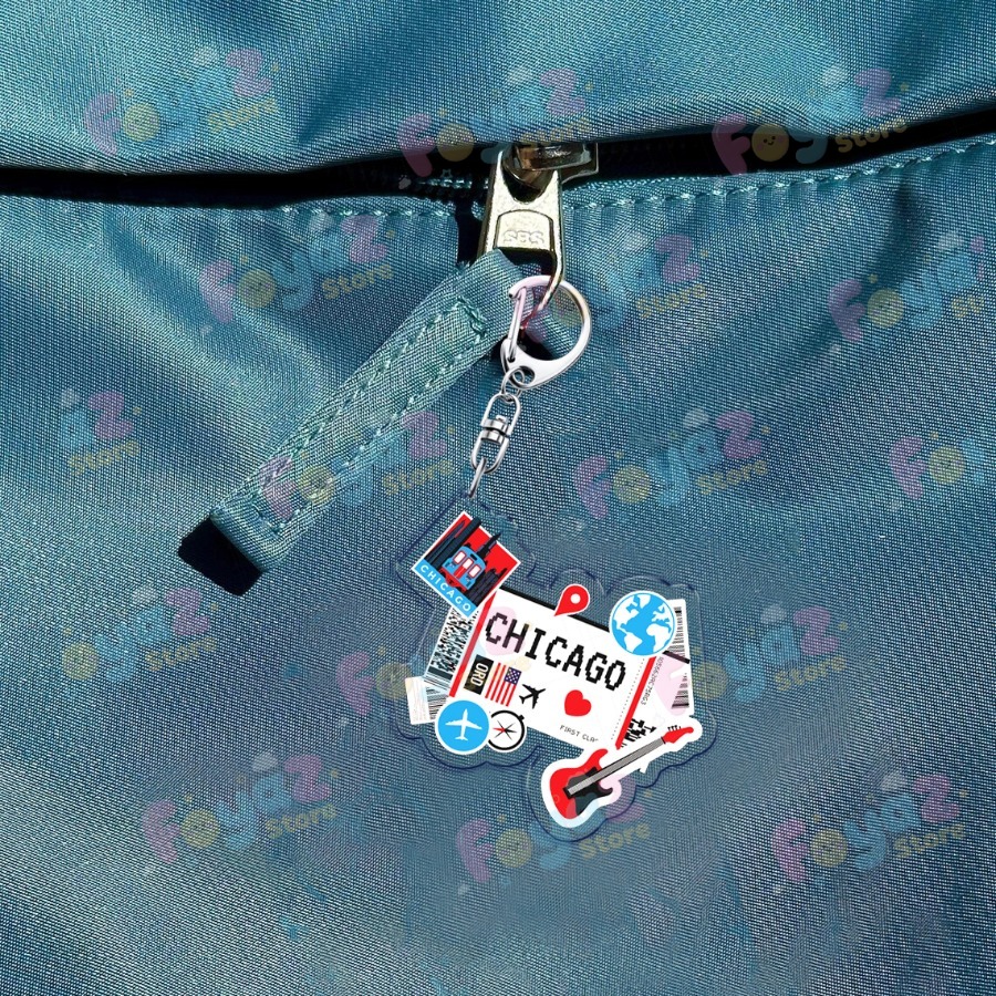 Aksesoris Gantungan Kunci Pesa - Travel Accessories New York ulasan dan harga