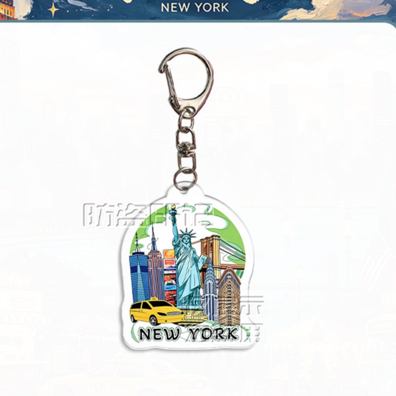 Gantungan Kunci Akrilik Cetak  - Travel Accessories New York ulasan dan harga