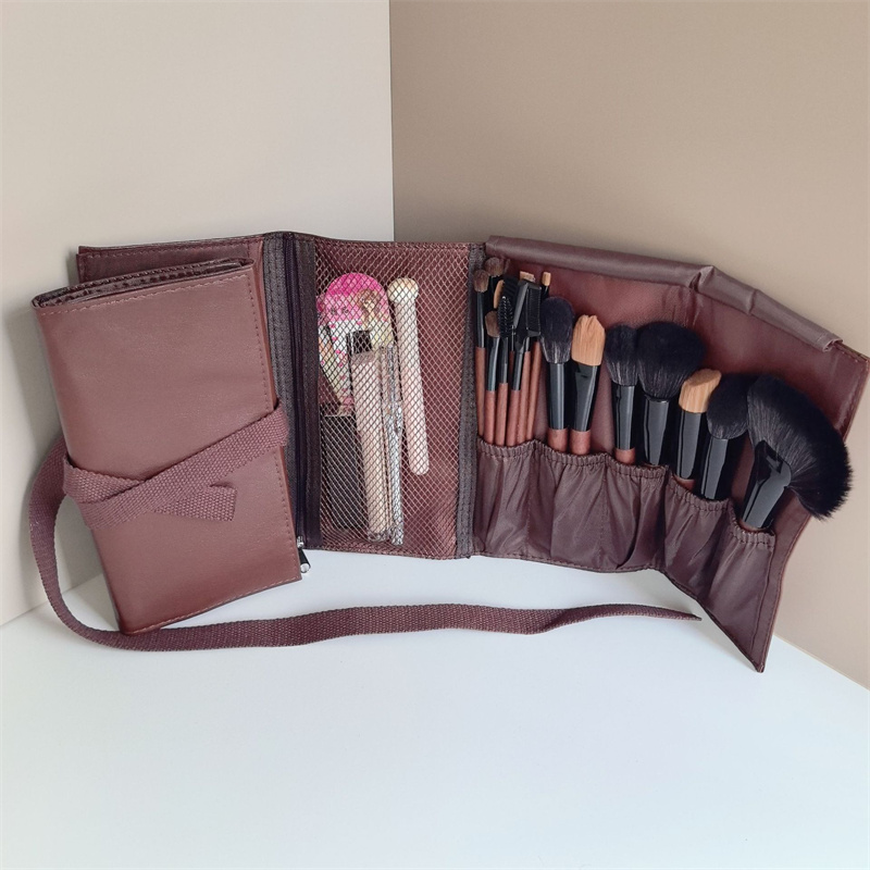 Tas Gulung Kuas Makeup Kulit P - Travel Accessories Organizer Bag ulasan dan harga