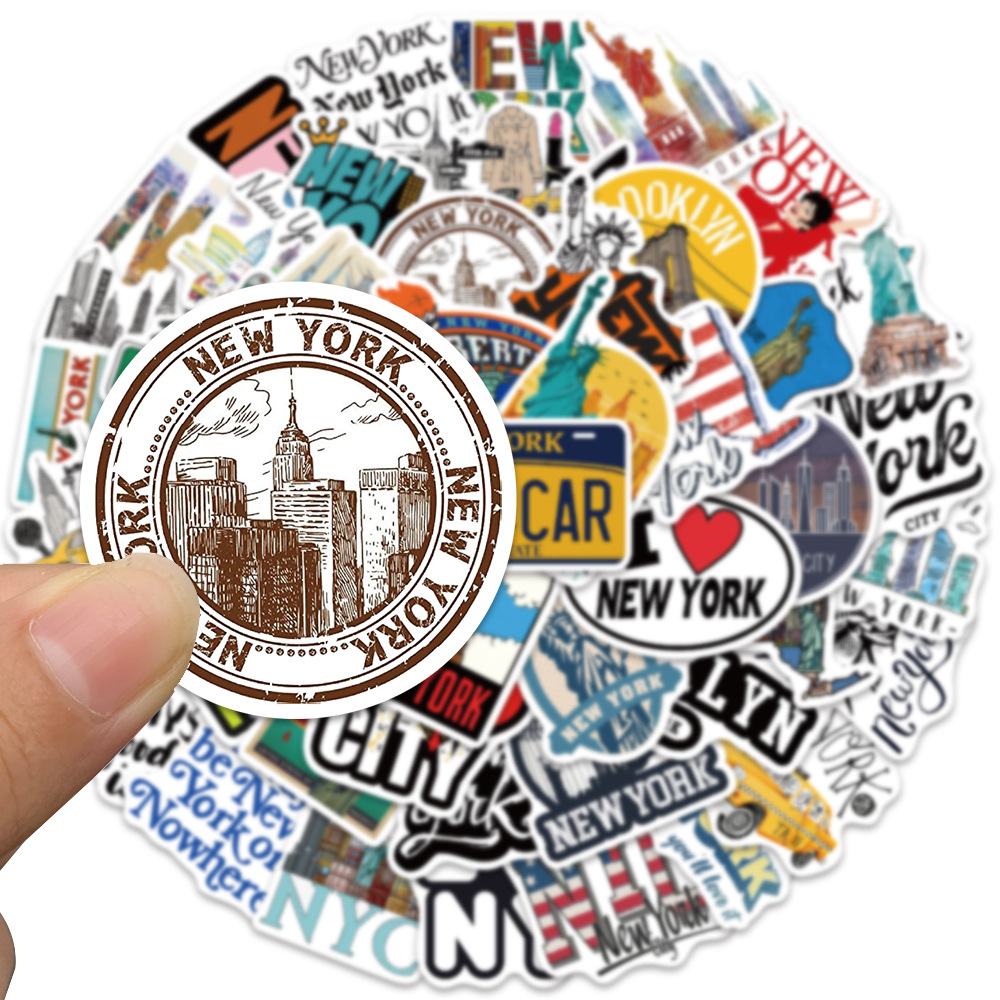 10/30/50 Buah Stiker Kartun Ta - Travel Accessories New York ulasan dan harga