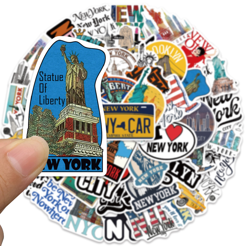 10/30/50 Buah Stiker Kartun Ta - Travel Accessories New York ulasan dan harga