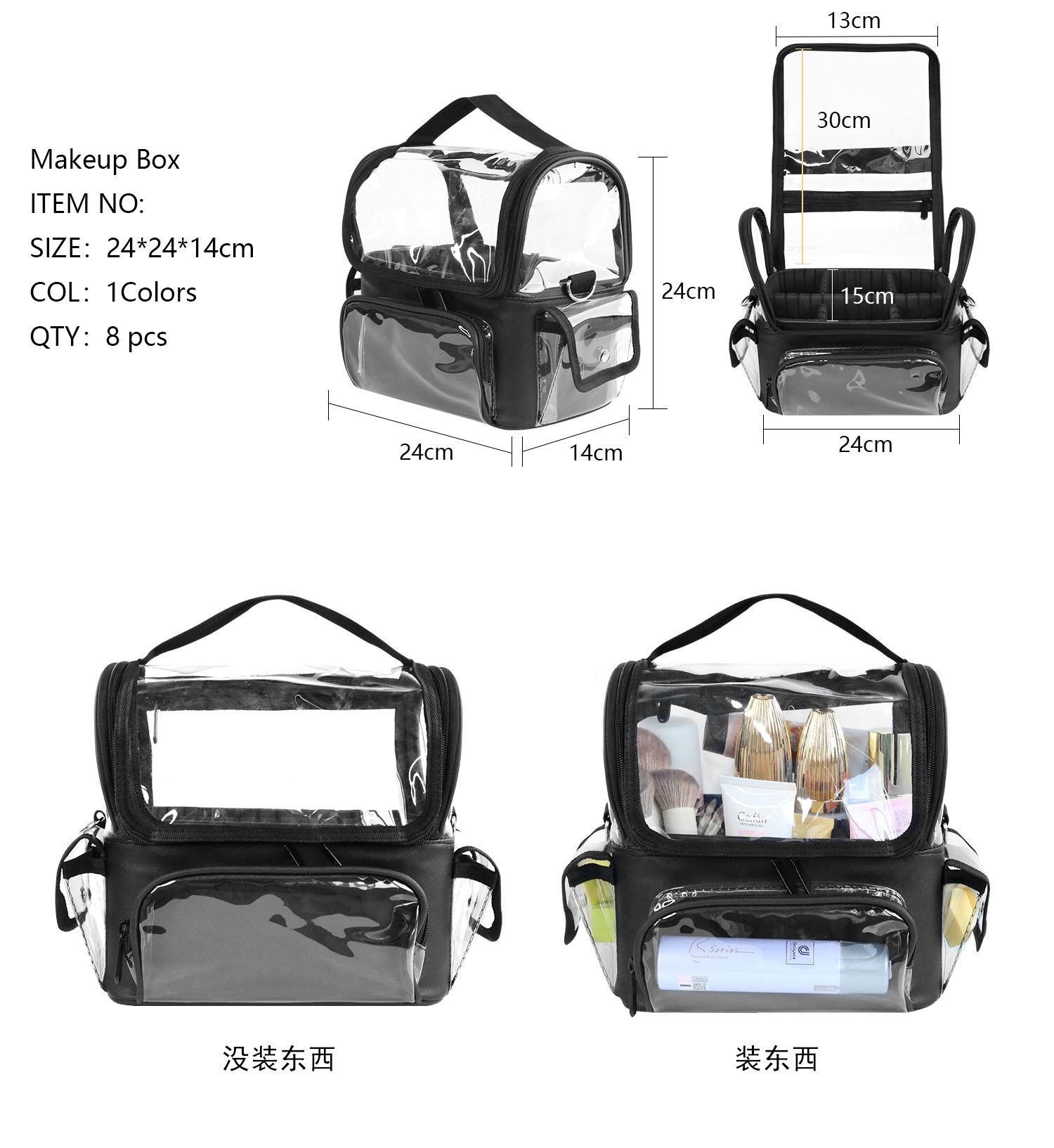 Tas kuas rias wajah, tas penga - Travel Accessories Organizer Bag ulasan dan harga