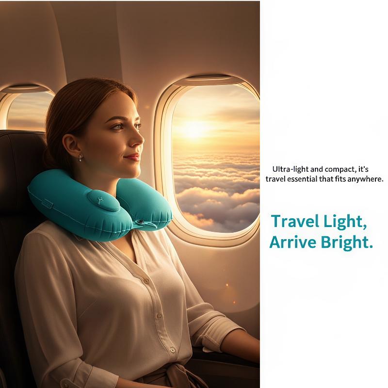 Bantal Leher Tiup untuk Perjal - Travel Accessories Pillow ulasan dan harga