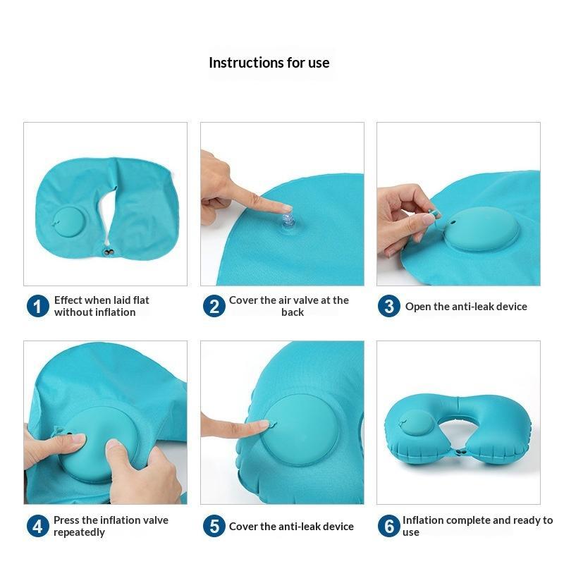 Bantal Leher Tiup untuk Perjal - Travel Accessories Pillow ulasan dan harga