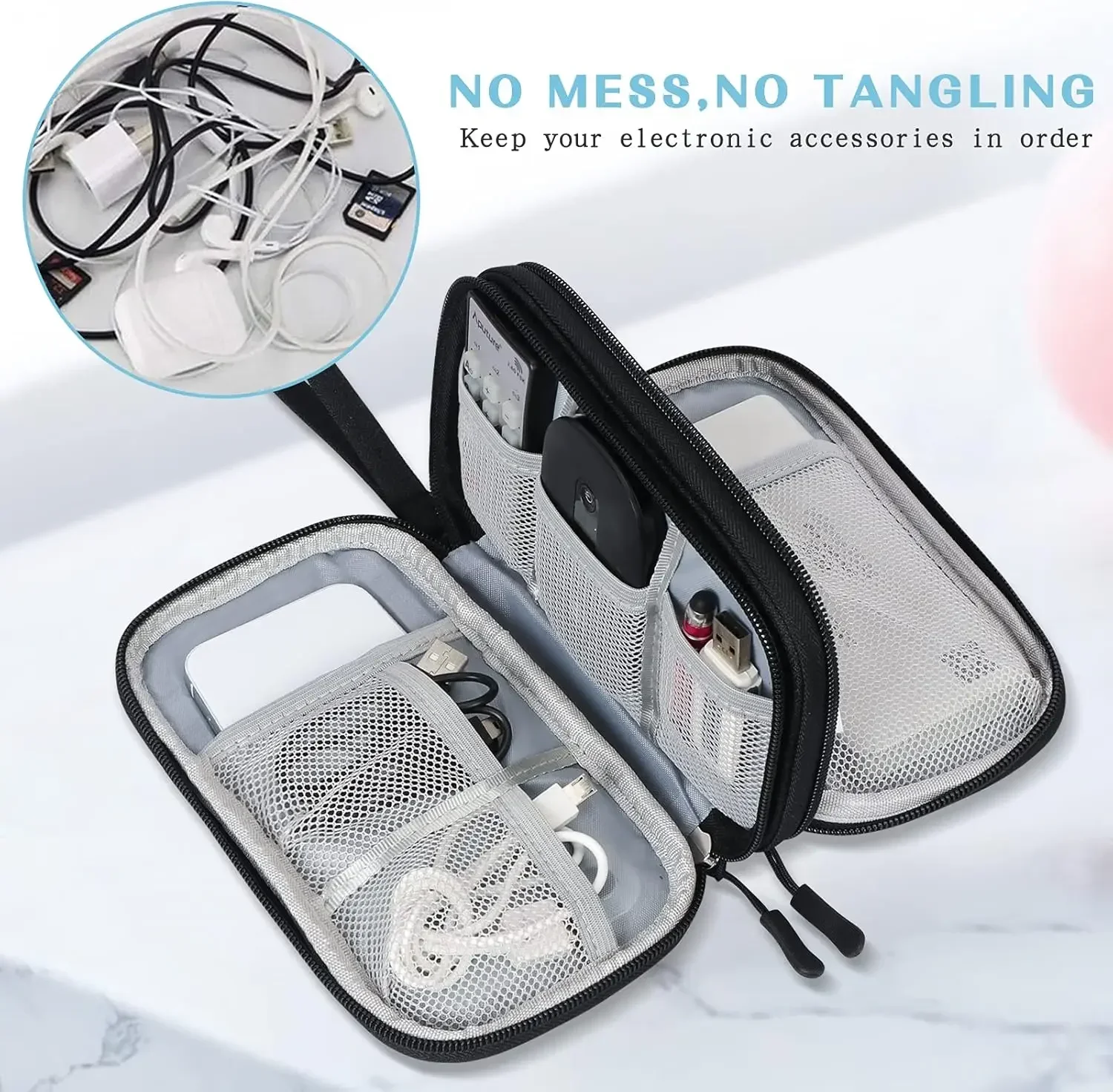 Tas Kabel Perjalanan, Kantong  - Travel Accessories Store ulasan dan harga