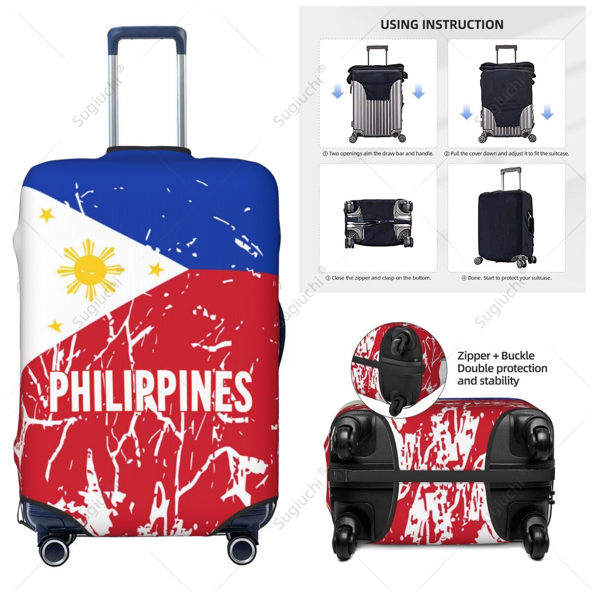 Penutup Bagasi Bendera Filipin - Travel Accessories Philippines ulasan dan harga