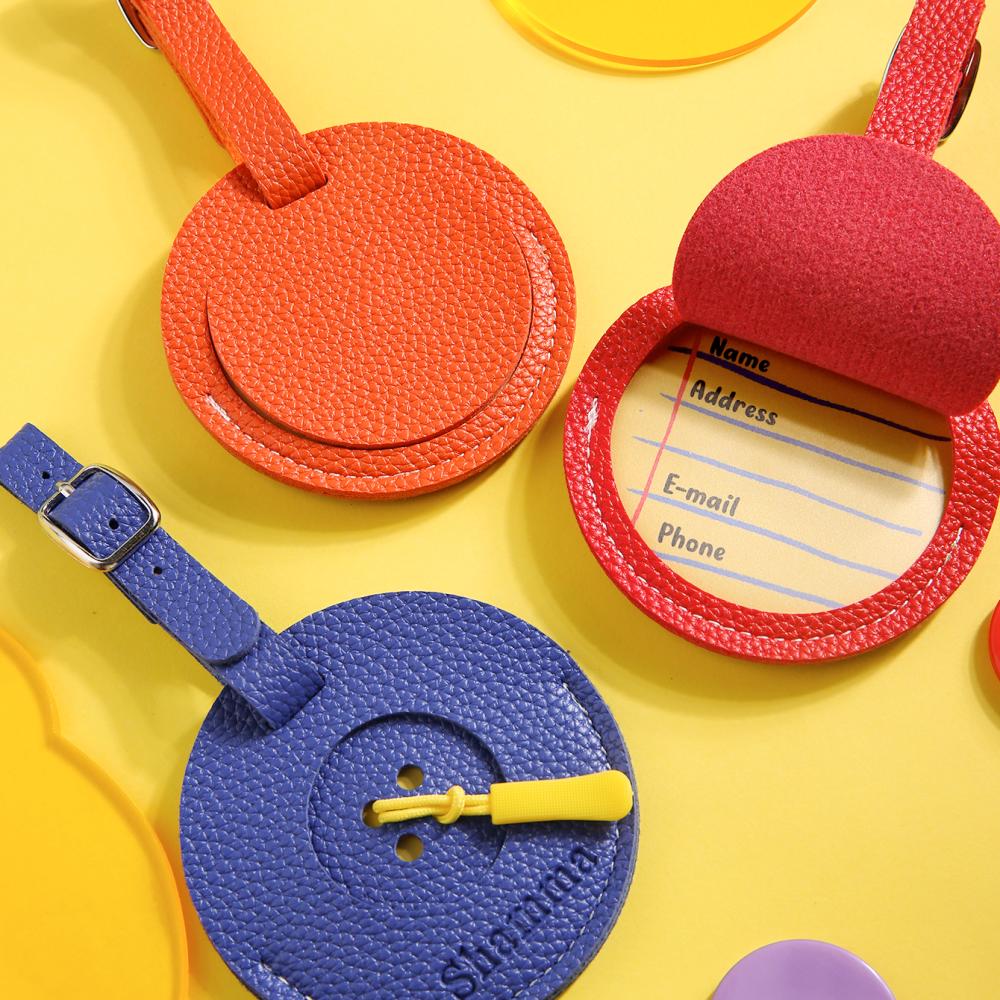 Tag Bagasi Kulit PU dengan Nam - Travel Accessories Luggage Straps ulasan dan harga