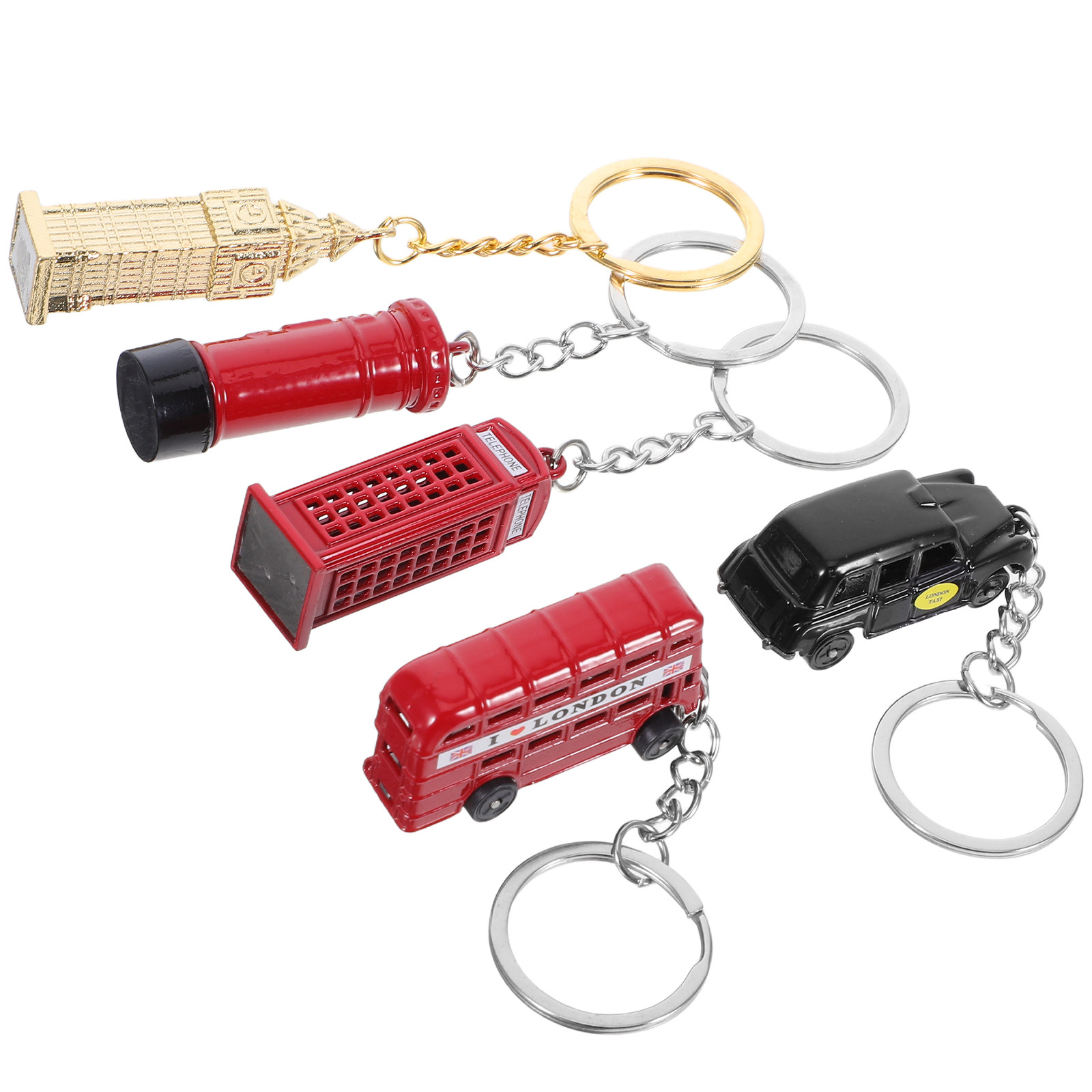5 Buah Set Gantungan Kunci Bus - Travel Accessories London ulasan dan harga
