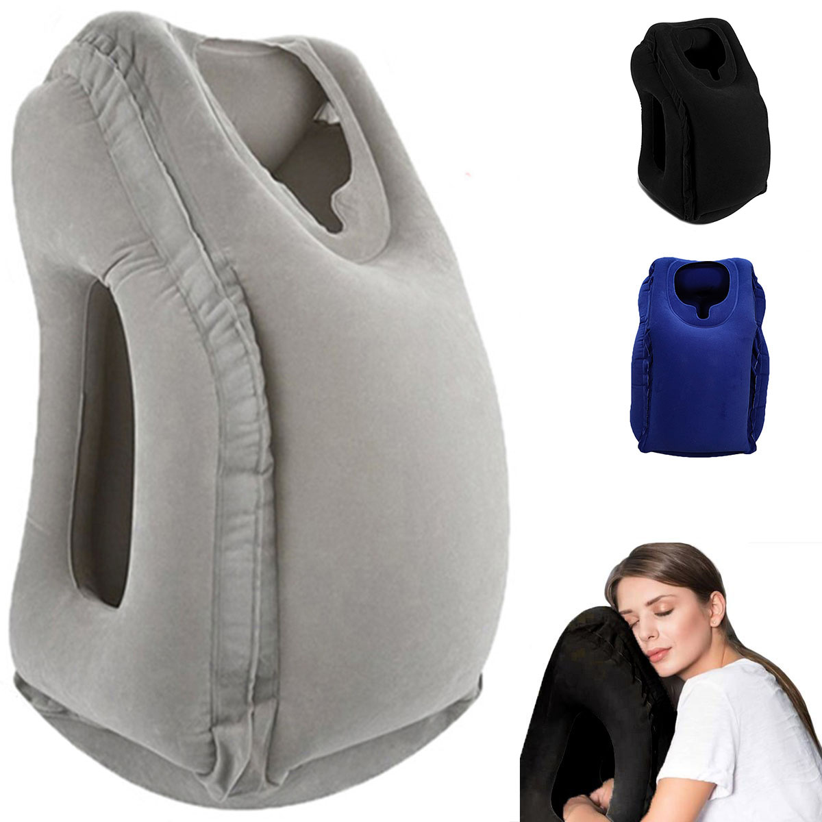 Bantal Perjalanan Tiup, Akseso - Travel Accessories Long Flight ulasan dan harga
