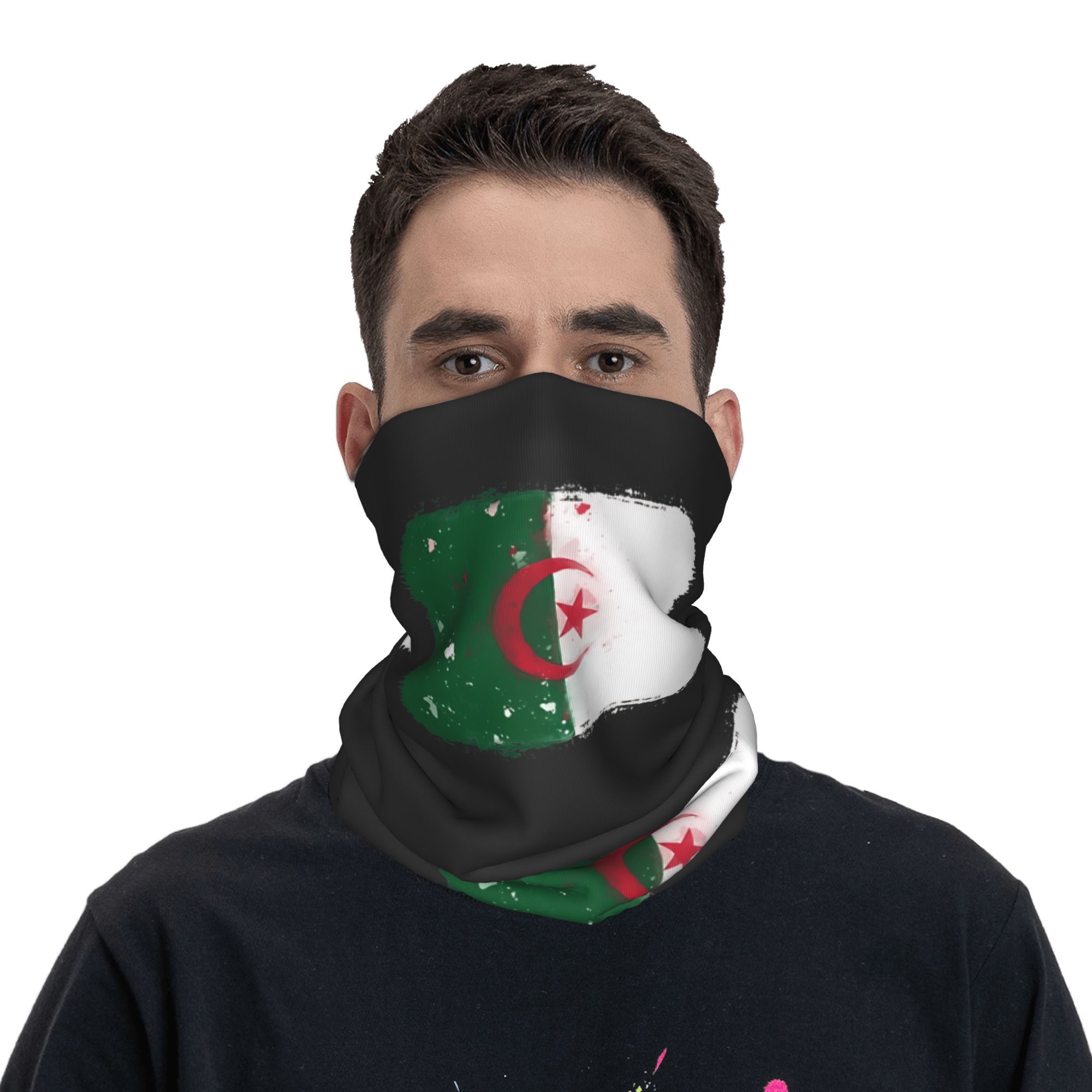 Bandana Bendera Aljazair Retro - Travel Accessories Neck ulasan dan harga